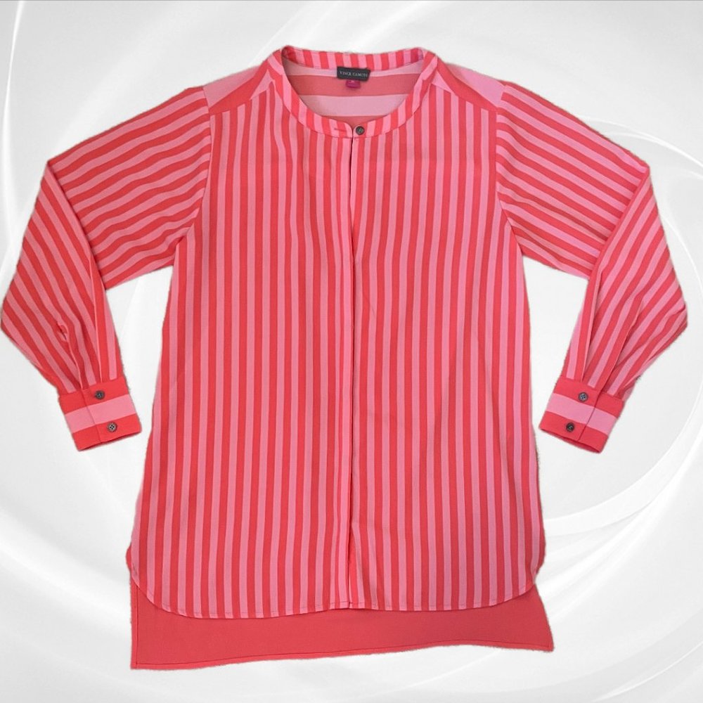 Vince Camuto Long Sleeve Striped Button Down